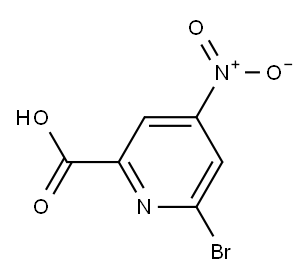 6-Bromo-4-nitropyridine-2-carboxylic acid ,98% Structure