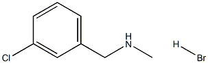 (3-Chlorophenyl)-N-methylmethanamine hydrobromide ,98% Structure