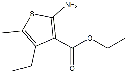 2-Amino-4-ethyl-5-methyl-thiophene-3-carboxylic acid ethyl ester ,97% Structure