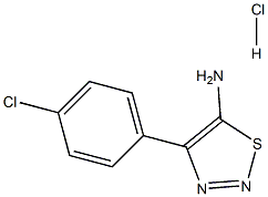 4-(4-Chlorophenyl)-1,2,3-thiadiazol-5-amine hydrochloride ,99% 구조식 이미지