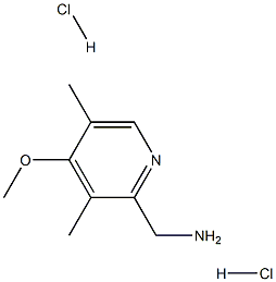 (4-methoxy-3,5-dimethylpyridin-2-yl)methylamine dihydrochloride Structure