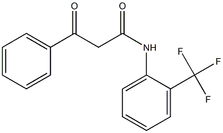 3-oxo-3-phenyl-N-[2-(trifluoromethyl)phenyl]propanamide Structure