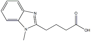4-(1-methyl-1H-benzimidazol-2-yl)butanoic acid Structure