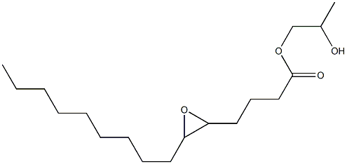 5,6-Epoxypentadecanoic acid 2-hydroxypropyl ester Structure