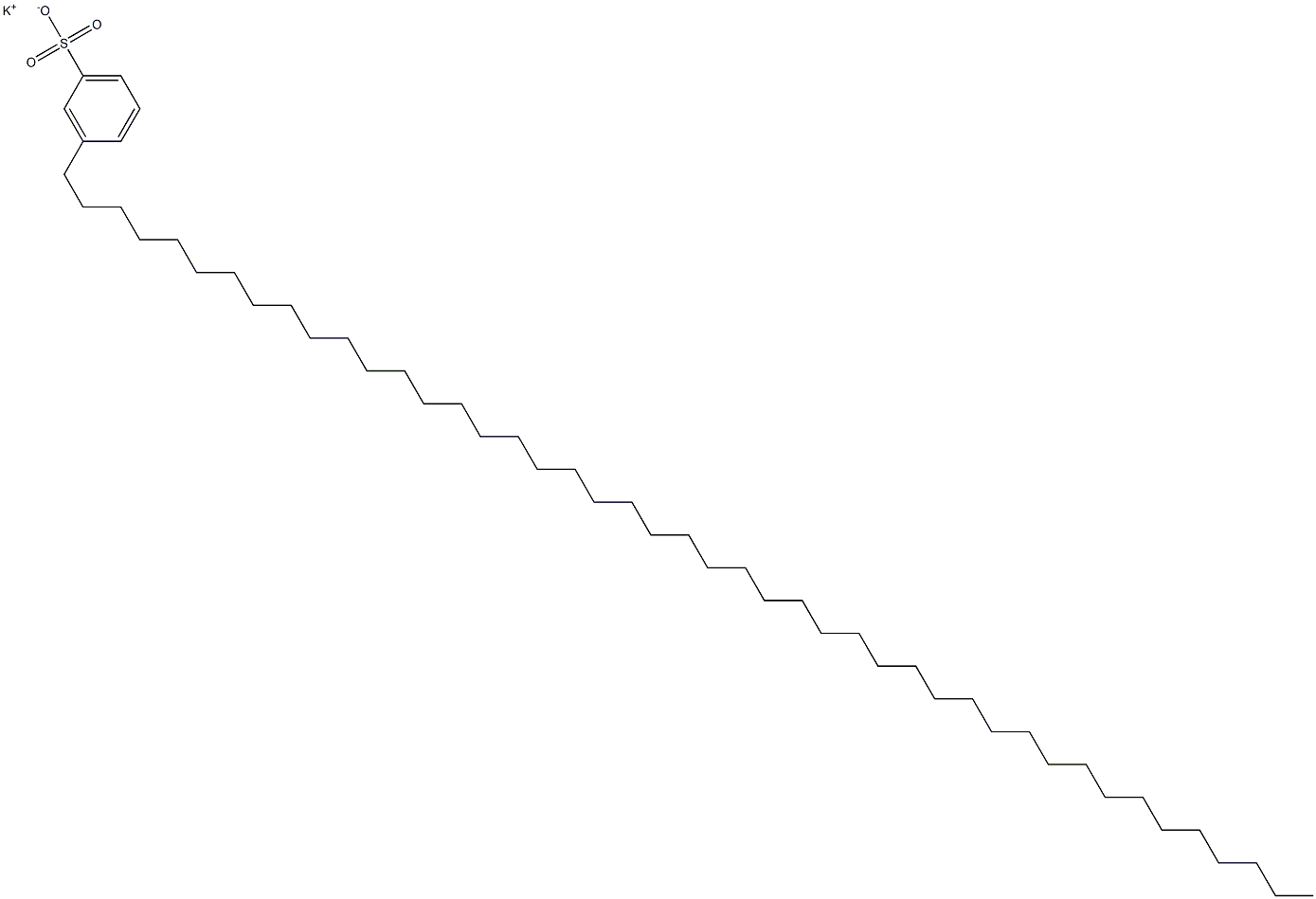 3-(Pentatetracontan-1-yl)benzenesulfonic acid potassium salt Structure