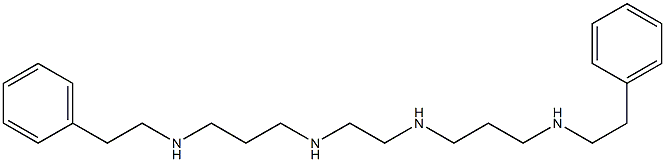 N,N'-Bis[3-[(2-phenylethyl)amino]propyl]-1,2-ethanediamine 구조식 이미지