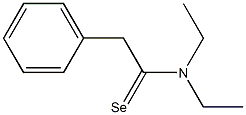 N,N-Diethylbenzeneethaneselenoamide Structure