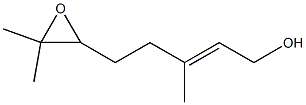(2E)-3,7-Dimethyl-6,7-epoxy-2-octene-1-ol Structure
