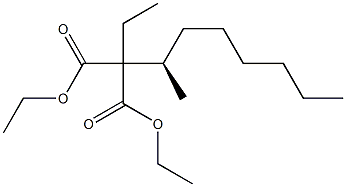 (+)-2-Ethyl-2-[(R)-1-methylheptyl]malonic acid diethyl ester 구조식 이미지