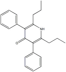 2,6-Dipropyl-3,5-diphenylpyridin-4(1H)-one Structure
