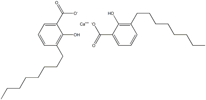 Bis(3-octyl-2-hydroxybenzoic acid)calcium salt 구조식 이미지