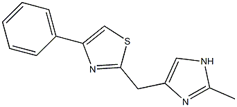 2-(2-Methyl-1H-imidazol-4-ylmethyl)-4-phenylthiazole Structure