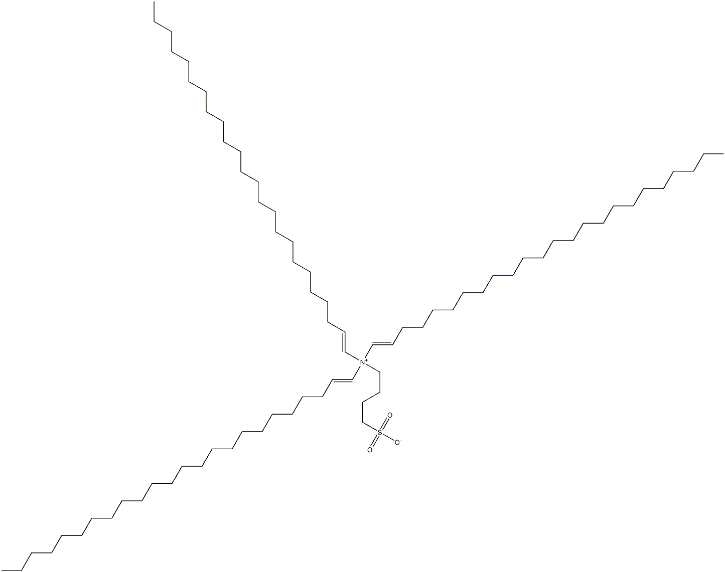 N,N-Di(1-tetracosenyl)-N-(4-sulfonatobutyl)-1-tetracosen-1-aminium 구조식 이미지