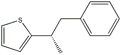 [S,(+)]-1-Phenyl-2-(2-thienyl)propane Structure