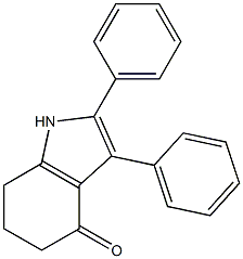 2-Phenyl-3-phenyl-6,7-dihydro-1H-indol-4(5H)-one 구조식 이미지