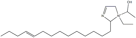 1-Ethyl-1-(1-hydroxyethyl)-2-(10-tetradecenyl)-3-imidazoline-1-ium 구조식 이미지