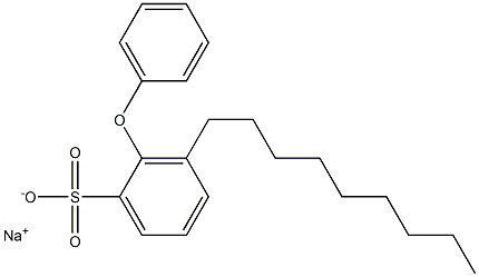 3-Nonyl-2-phenoxybenzenesulfonic acid sodium salt 구조식 이미지