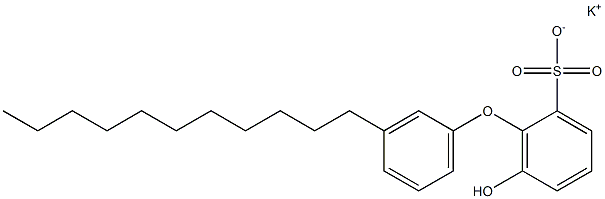 6-Hydroxy-3'-undecyl[oxybisbenzene]-2-sulfonic acid potassium salt Structure