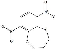 6,9-Dinitro-3,4-dihydro-2H-1,5-benzodioxepin 구조식 이미지