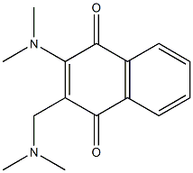 2-Dimethylaminomethyl-3-dimethylaminonaphthalene-1,4-dione 구조식 이미지