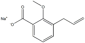 3-Allyl-2-methoxybenzoic acid sodium salt Structure