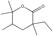 3-Ethyl-3,5,6,6-tetramethyltetrahydro-2H-pyran-2-one Structure