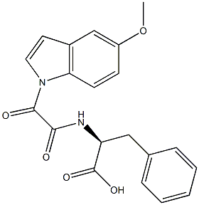 N-[[(5-Methoxy-1H-indole -yl)carbonyl]carbonyl]-L-phenylalanine Structure