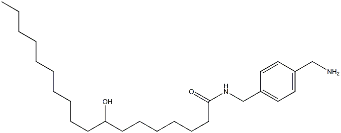 8-Hydroxy-N-(4-aminomethylbenzyl)stearamide Structure