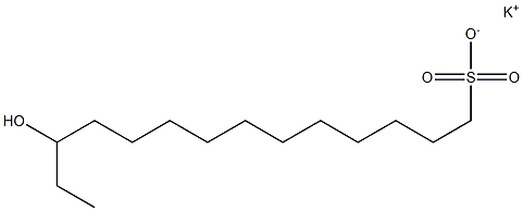 12-Hydroxytetradecane-1-sulfonic acid potassium salt 구조식 이미지
