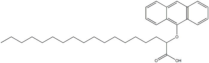 2-(Anthracen-9-yloxy)stearic acid Structure