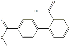 1,1'-Biphenyl-2,4'-dicarboxylic acid 4'-methyl ester Structure
