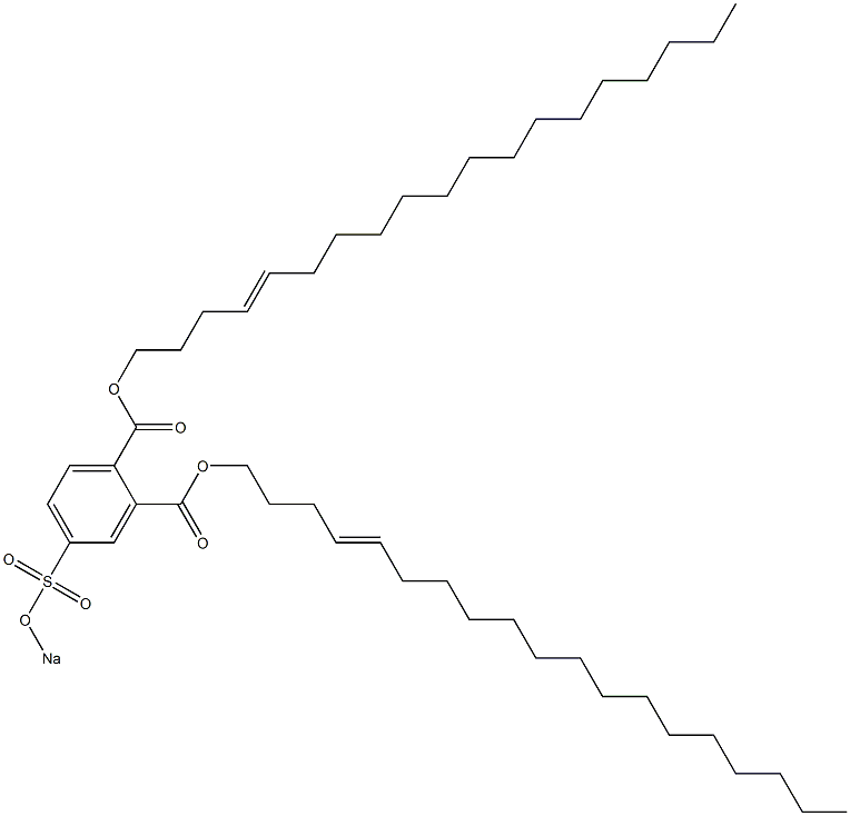4-(Sodiosulfo)phthalic acid di(4-nonadecenyl) ester Structure