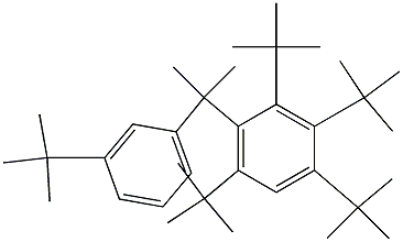 2-(2,3,4,6-Tetra-tert-butylphenyl)-2-(3-tert-butylphenyl)propane 구조식 이미지