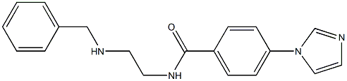 4-(1H-Imidazol-1-yl)-N-(2-benzylaminoethyl)benzamide 구조식 이미지