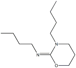 2-(Butylimino)-3-butyltetrahydro-2H-1,3-oxazine Structure