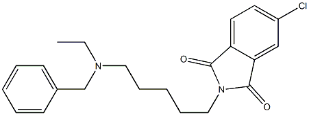 N-[5-(Ethylbenzylamino)pentyl]-5-(chloro)phthalimide Structure