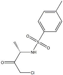 N-[(S)-3-Chloro-1-methyl-2-oxopropyl]-4-methylbenzenesulfonamide Structure