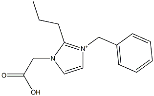 3-Benzyl-2-propyl-1-(carboxymethyl)-1H-imidazol-3-ium 구조식 이미지