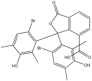 1,1-Bis(6-bromo-3-hydroxy-2,4-dimethylphenyl)-1,3-dihydro-3-oxoisobenzofuran-7-carboxylic acid Structure
