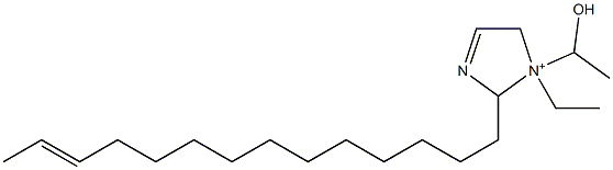 1-Ethyl-1-(1-hydroxyethyl)-2-(12-tetradecenyl)-3-imidazoline-1-ium 구조식 이미지