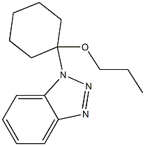 1-(1-Propoxycyclohexyl)-1H-benzotriazole Structure