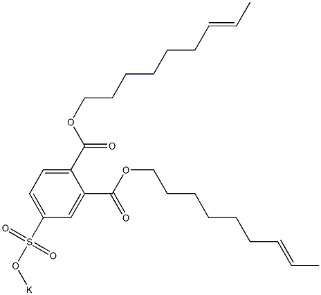 4-(Potassiosulfo)phthalic acid di(7-nonenyl) ester 구조식 이미지