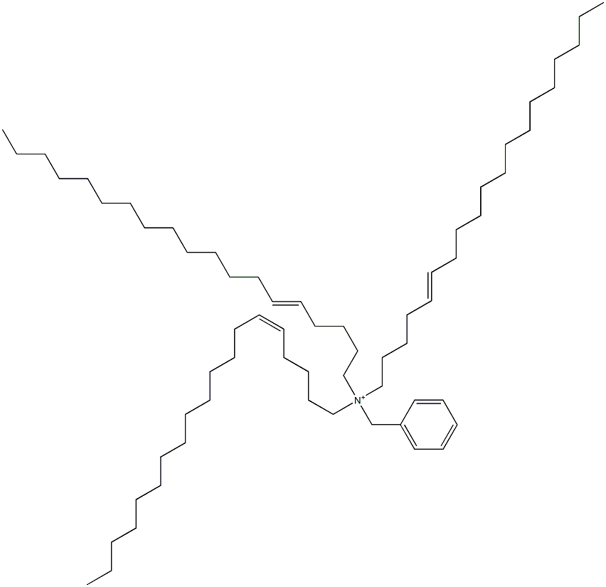 Tri(5-nonadecenyl)benzylaminium 구조식 이미지