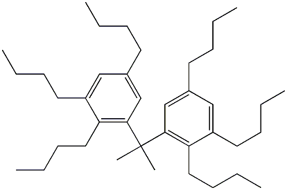 3,3'-Isopropylidenebis(1,2,5-tributylbenzene) 구조식 이미지
