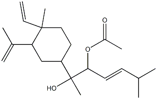 6-[3-(1-Methylvinyl)-4-methyl-4-vinylcyclohexyl]-2-methyl-3-heptene-5,6-diol 5-acetate 구조식 이미지