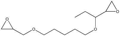 2,2'-[1-Ethyl-1,5-pentanediylbis(oxymethylene)]bis(oxirane) 구조식 이미지