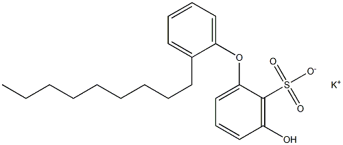 3-Hydroxy-2'-nonyl[oxybisbenzene]-2-sulfonic acid potassium salt 구조식 이미지