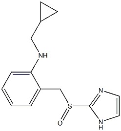 N-Cyclopropylmethyl-2-[(1H-imidazol-2-yl)sulfinylmethyl]aniline 구조식 이미지