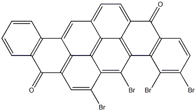 3,4,5,6-Tetrabromo-8,16-pyranthrenedione Structure