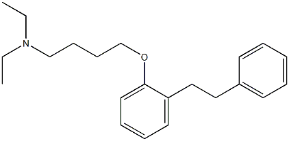 4-[2-(2-Phenylethyl)phenoxy]-N,N-diethylbutan-1-amine 구조식 이미지